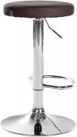 2er Set Barhocker Ponte Kunstleder chrom braun 2er Set Barhocker Ponte Kunstleder chrom braun