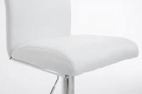 2er Set Barhocker Köln Kunstleder chrom weiß 2er Set Barhocker Köln Kunstleder chrom weiß