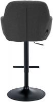 Barhocker Natoma Stoff schwarz dunkelgrau 