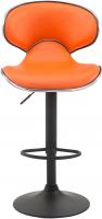 2er Set Barhocker Las Vegas V2 Kunstleder schwarz orange 2er Set Barhocker Las Vegas V2 Kunstleder schwarz orange