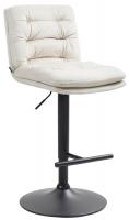 Barhocker Damar Samt schwarz creme Barhocker Damar Samt schwarz creme
