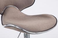 Barhocker Las Vegas V2 Stoff chrom taupe Barhocker Las Vegas V2 Stoff chrom taupe