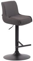 Barhocker Club Stoff schwarz dunkelgrau