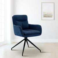 Esszimmerstuhl Somers Stoff blau