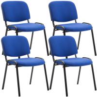 4er Set Besucherstuhl Ken Stoff blau 4er Set Besucherstuhl Ken Stoff blau