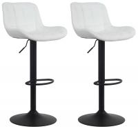 2er Set Barhocker Tover Kunstleder weiß 2er Set Barhocker Tover Kunstleder weiß