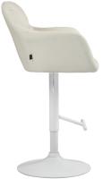 Barhocker Natoma Kunstleder weiß creme Barhocker Natoma Kunstleder weiß creme