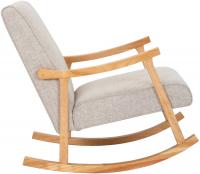 Schaukelstuhl Morelia Stoff natur creme 