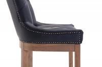 Barhocker Lakewood Echtleder, Antik-hell schwarz Barhocker Lakewood Echtleder, Antik-hell schwarz