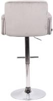 Barhocker Los Angeles Samt chrom grau 