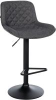 Barhocker Kasson Stoff schwarz 