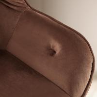 Besucherstuhl Cassis Samt braun Besucherstuhl Cassis Samt braun