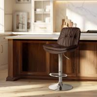 Barhocker Laurel Kunstleder chrom braun Barhocker Laurel Kunstleder chrom braun