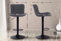 Barhocker Emma Stoff schwarz Barhocker Emma Stoff schwarz