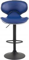 2er Set Barhocker Las Vegas V2 Kunstleder schwarz blau 2er Set Barhocker Las Vegas V2 Kunstleder schwarz blau