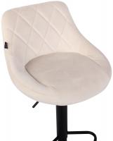 Barhocker Lazio Samt schwarz creme Barhocker Lazio Samt schwarz creme