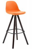 Barhocker Franklin Kunstleder Square Cappuccino (eiche) orange Barhocker Franklin Kunstleder Square Cappuccino (eiche) orange