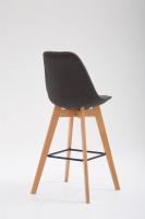 Barhocker Metz Stoff Natura dunkelgrau 