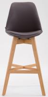 2er Set Barhocker Cannes Kunstleder natura braun 
