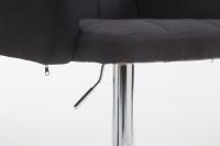 Barhocker Los Angeles, Stoff schwarz 