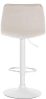 2er Set Barhocker Lex Samt Weiß creme 2er Set Barhocker Lex Samt Weiß creme