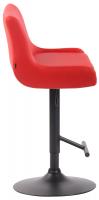 Barhocker Club Kunstleder schwarz rot Barhocker Club Kunstleder schwarz rot