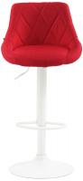 Barhocker Lazio Stoff weiß rot Barhocker Lazio Stoff weiß rot