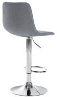 2er Set Barhocker Divo Stoff Chrom grau 2er Set Barhocker Divo Stoff Chrom grau