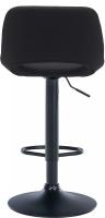 Barhocker Camden Stoff schwarz schwarz 