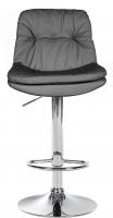 Barhocker Laurel Kunstleder chrom grau 