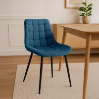 Esszimmerstuhl Sardna Cord blau Esszimmerstuhl Sardna Cord blau
