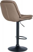 Barhocker Laurel Stoff schwarz taupe Barhocker Laurel Stoff schwarz taupe