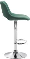 Barhocker Camden Samt chrom grün Barhocker Camden Samt chrom grün