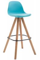 Barhocker Franklin Kunstleder Square Natura (eiche) blau Barhocker Franklin Kunstleder Square Natura (eiche) blau