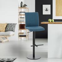 2er Set Barhocker Cadiz Stoff schwarz blau 2er Set Barhocker Cadiz Stoff schwarz blau