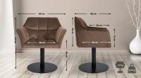 Lounger Damaso Samt braun 