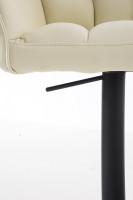 2er Set Barhocker Damaso Kunstleder schwarz creme 2er Set Barhocker Damaso Kunstleder schwarz creme