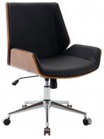 Bürostuhl Zwolle Kunstleder walnuss/schwarz Bürostuhl Zwolle Kunstleder walnuss/schwarz