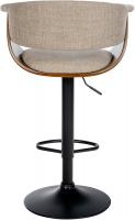 2er Set Barhocker Vestal Stoff walnuss/creme 2er Set Barhocker Vestal Stoff walnuss/creme