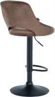 Barhocker Milet Samt schwarz braun Barhocker Milet Samt schwarz braun