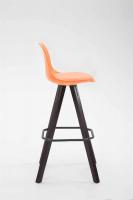 Barhocker Franklin Kunstleder Square Cappuccino (eiche) orange 