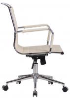 Bürostuhl Barton Echtleder creme Bürostuhl Barton Echtleder creme