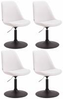 4er Set Esszimmerstühle Maverick B Kunstleder weiß 4er Set Esszimmerstühle Maverick B Kunstleder weiß
