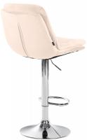 Barhocker Laurel Samt chrom creme 