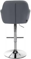 Barhocker Natoma Kunstleder chrom grau Barhocker Natoma Kunstleder chrom grau