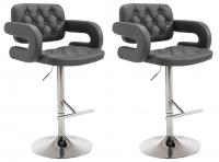 2er Set Barhocker Dublin grau 2er Set Barhocker Dublin grau