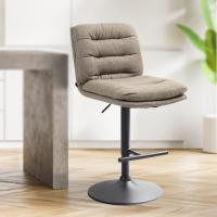 Barhocker Damar Stoff schwarz taupe Barhocker Damar Stoff schwarz taupe