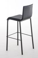 Barhocker Avola Leder Flach B78 schwarz Barhocker Avola Leder Flach B78 schwarz
