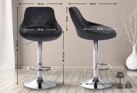 2er Set Barhocker Lazio Samt chrom dunkelgrau 2er Set Barhocker Lazio Samt chrom dunkelgrau