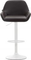Barhocker Braga Kunstleder weiß braun Barhocker Braga Kunstleder weiß braun